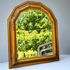 Miroir glace ancienne style baroque cadre plâtre? travaillé vintage