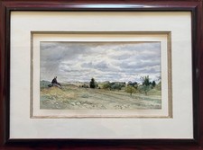 Tableau Aquarelle Florian N. CABANE (1831-1922) peintre Provençal