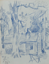 Rostislas Loukine (1904-1988) - ami de Nicolas de Staël (25) - encre