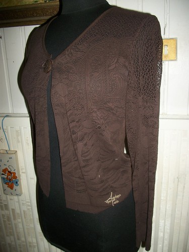 Pull bouton gilet - pull, fin