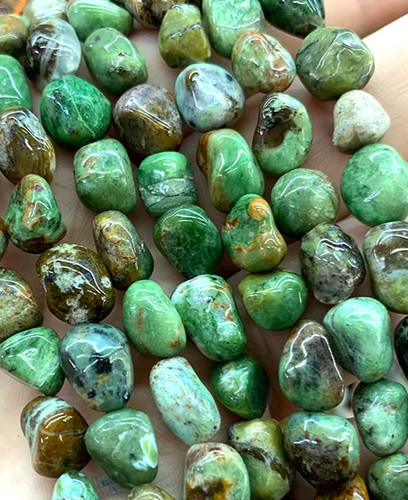 Lot perles opale verte - lot,