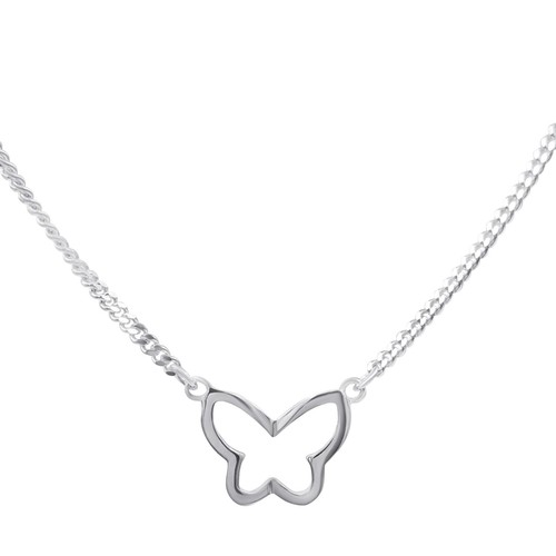 Collier papillon ouvert - papillon,