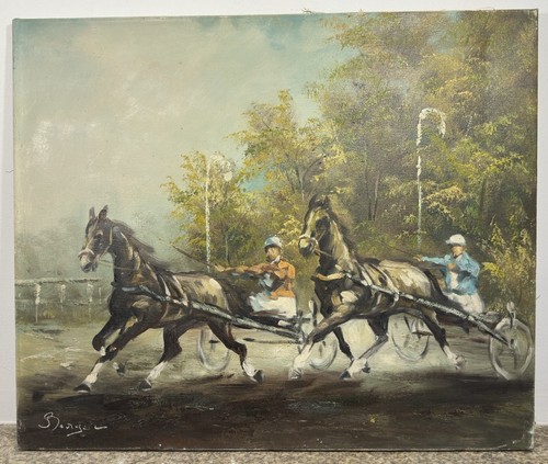 Peinture signée berger - signée,