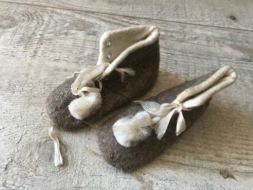 Anciens chaussons 1950 pour - anciens,