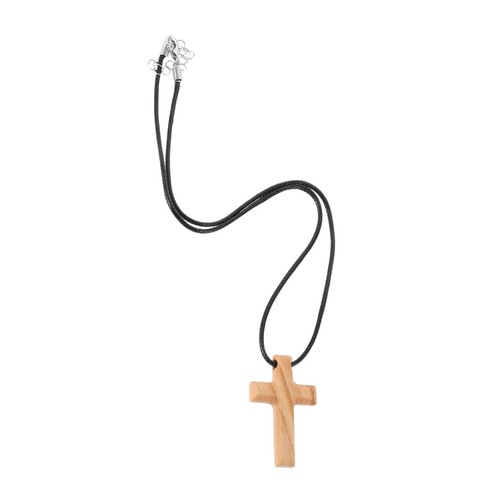 Collier religieux bois avec - collier,
