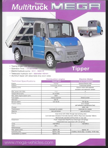 Aixam mega multitruck tipper - mega,