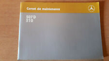 Mercedes 507D - 510 : Carnet d'entretien maintenance 1986