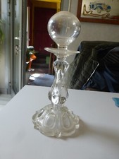 ancienne  LAMPE DE DENTELLIÈRE dolly en verre région auvergne