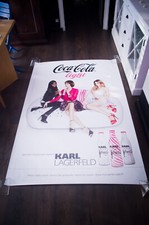 COCA LIGHT LAGERFELD C French Bus Shelter Vintage Advertising Poster Original 