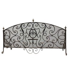 Pare-feu de cheminée en fer