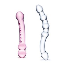 Sextoys Pour Tous Pack 2 Godes en Verre Double Pleasure - GLÄS