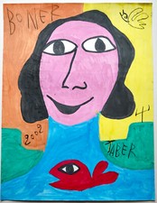 JABER  GOUACHE ORIGINALE SUR