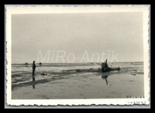 Photo, WW2, avion anglais, écrasé sur la plage de Dunkerque ; L119L