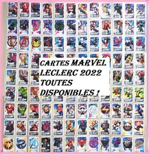 Cartes de l'album 🌸 MARVEL 🌸 LECLERC 2022 Images AU CHOIX à l'unité ou en lot