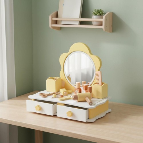 Coiffeuse enfant bois - en,