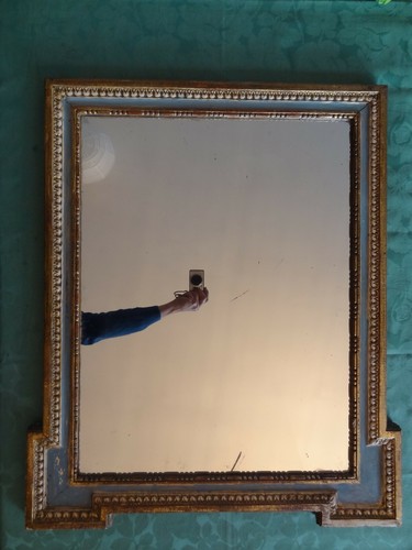 Ancien grand miroir mural - , de