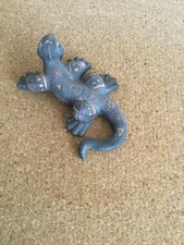 Salamandre en terre cuite Décoration murale