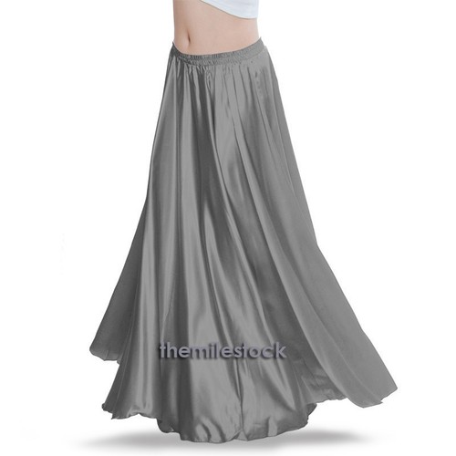 Jupe longue satin - jupe,