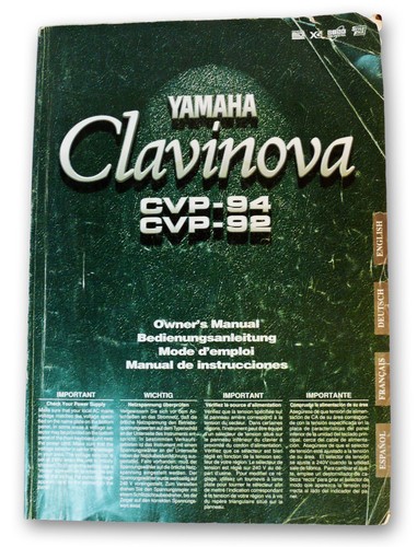 Yamaha clavinova owner - yamaha, owner's
