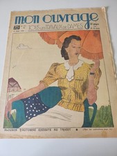 Mon ouvrage 1938 n°372 cartonnier decor Alsacien burmous  dentelle