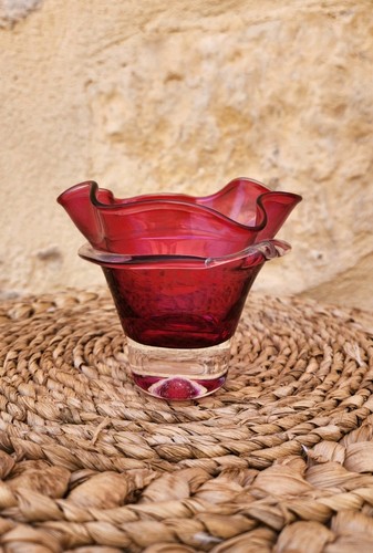 Vase verre soufflé - vase, en