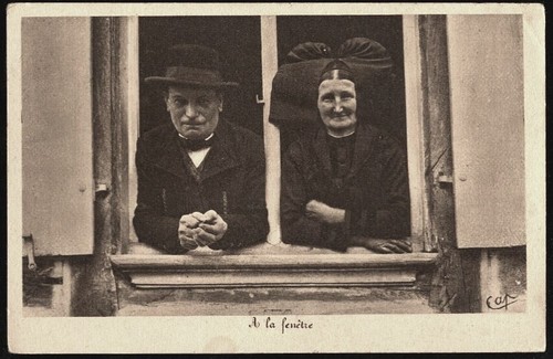 Cpa couple alsacien a - couple, la