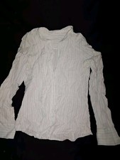 Chemise A Rayures Manches Longues Col Mao