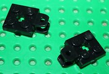 2 x Lego Black Plate 2x2 with Towball Socket 63082/sets 7628 75059 10226 4997 