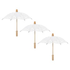  3 Pcs Parapluie Accessoire Photo De Mariage Ombrelle La Mariée Décorations Fête