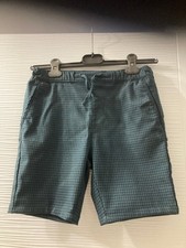 short bermuda slim carreaux vert/noir TAO 12 ans