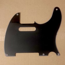 Pickguard 3ply noir/blanc/noir pour Telecaster 5 vis