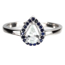 925 Bague en Argent Poire
