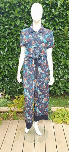 Combi pantalon bleu neuf - combi-pantalon,