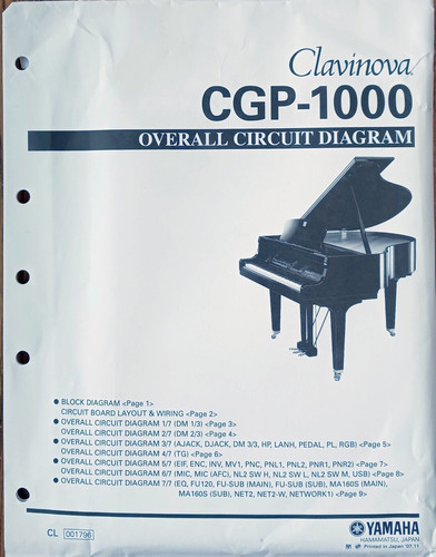 Yamaha cgp 1000 clavinova - yamaha, cgp-1000