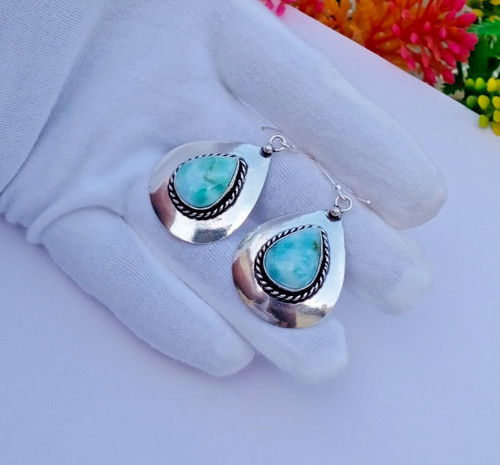 Natural larimar gemstone 925 - natural,