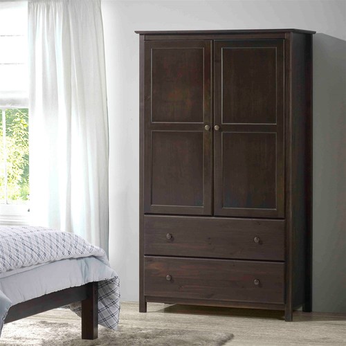 Brown espresso solid wood - brown,