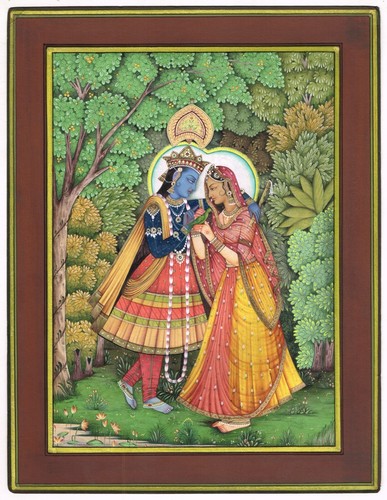 Radha krishna peinture main - krishna,