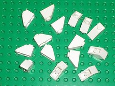 15 x LEGO white Slope Brick