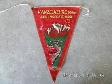 DRAPEAU FANION ancien Automobilia Caravane KANZELKEHRE ACHENSEESTRASSE TIROL K11