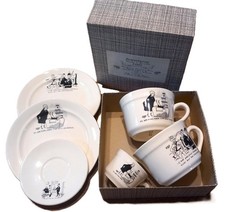 Tasses Jacques Faizant dans coffret d'origine