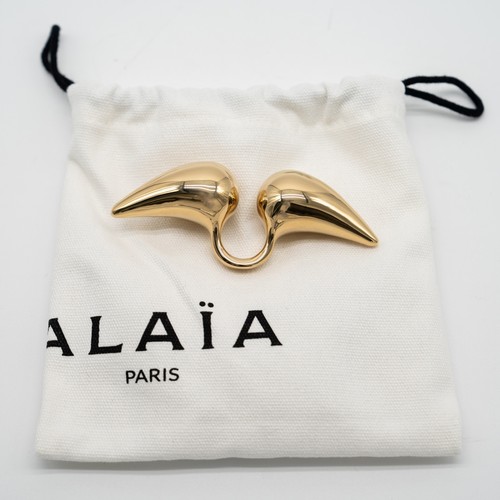Alaia rear drop ring brass - ring,