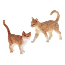 Lot de 2 figurines de chats