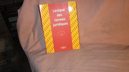 Lexique des termes juridiques