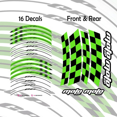 Glossy wheel rim stickers - 17",