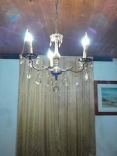 Lustre Chandelier Bronze Et Crystal Style Louis X1v
