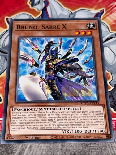 Carte bruno sabre x - yu, gi