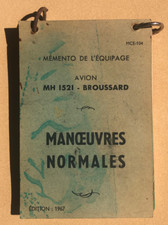 Memento de l'équipage avion MH 1521 - Broussard - Manoeuvres normales/de secours
