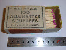 Boite d'Allumette Soufrées 76G Sans prix de 1957 Noire French Matchbox Matches