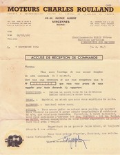 94 SEINE VINCENNES, mecanicien, ROULLAND C 1954 moteurs, agricole