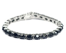 Bracelet spinelle noir naturel